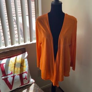 Ann Taylor Factory orange cardigan NWOT